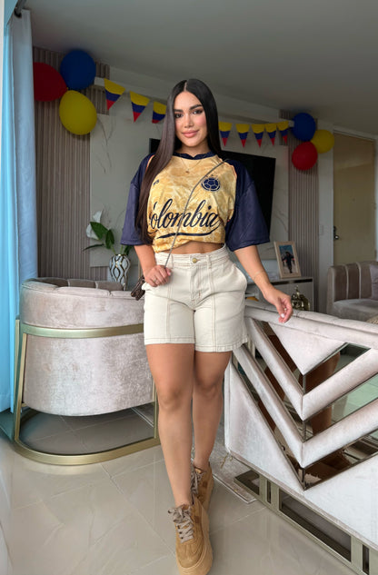 SHORT CREMA