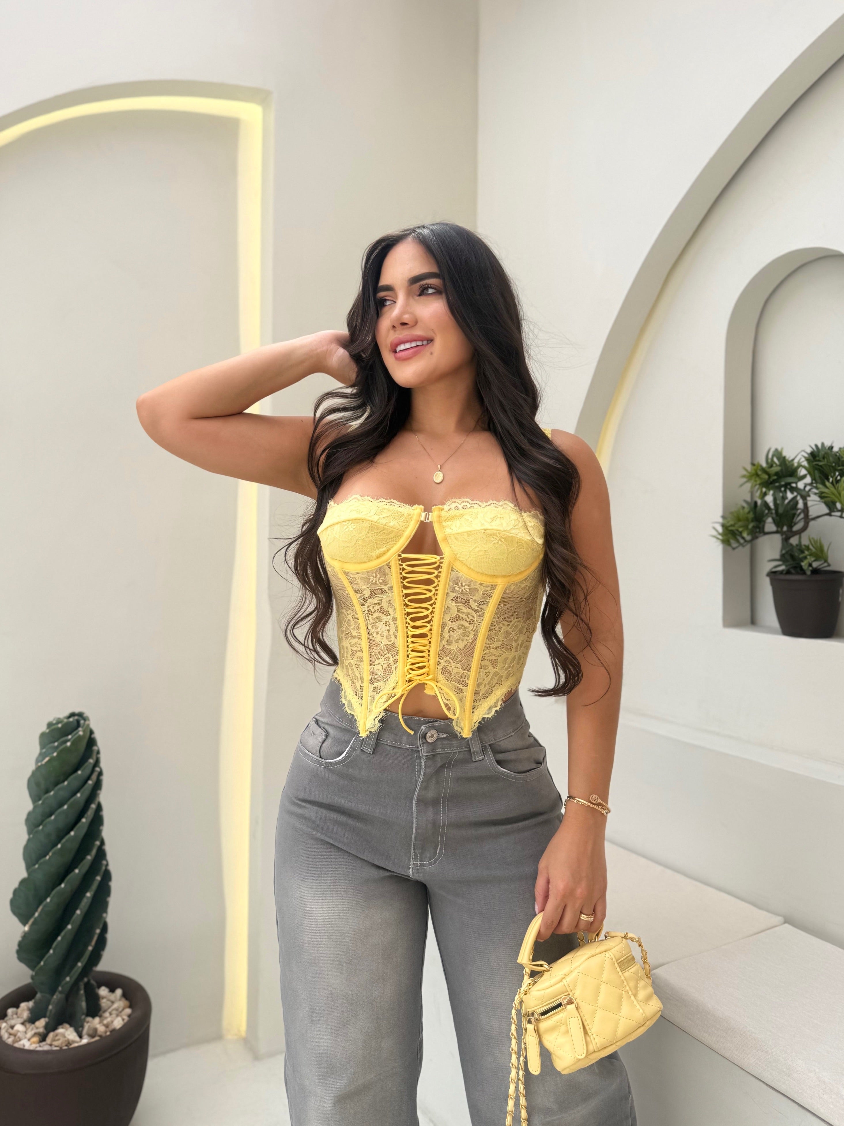 CORSET MÍA AMARILLO