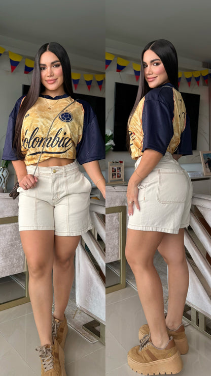 SHORT CREMA