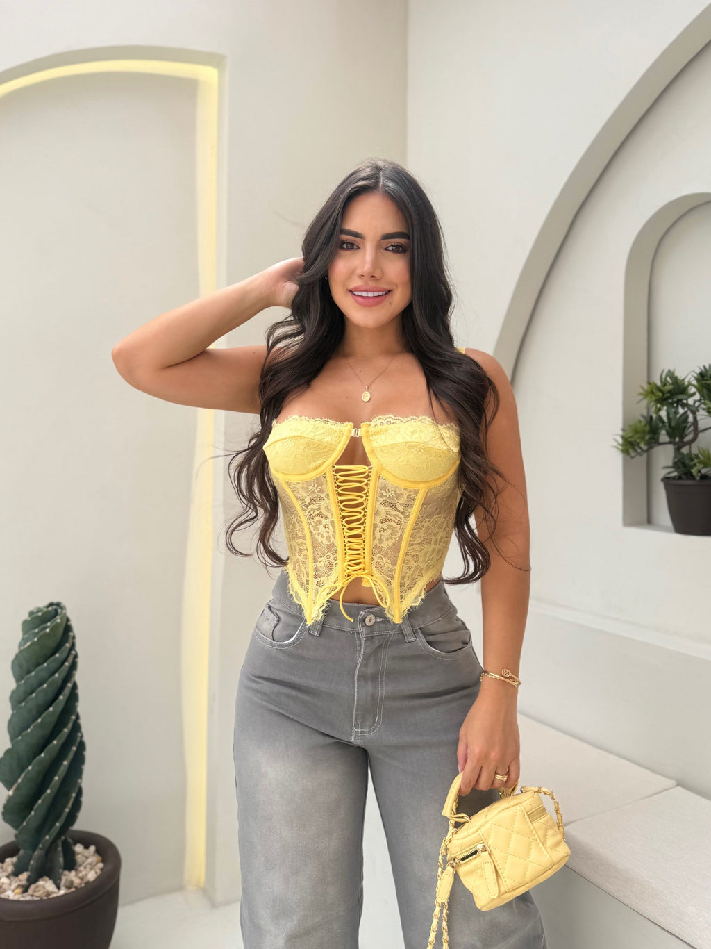 CORSET MÍA AMARILLO