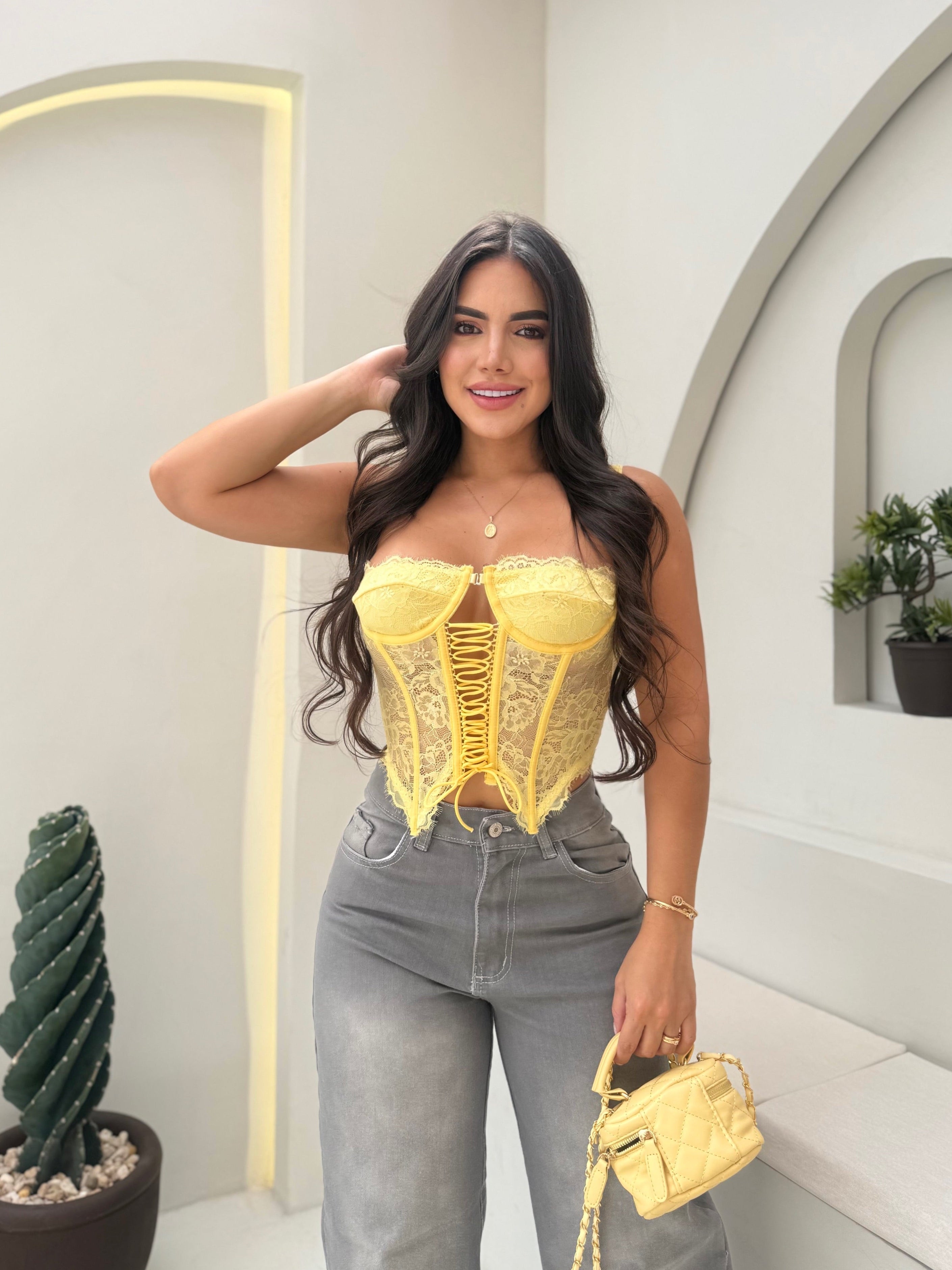 CORSET MÍA AMARILLO