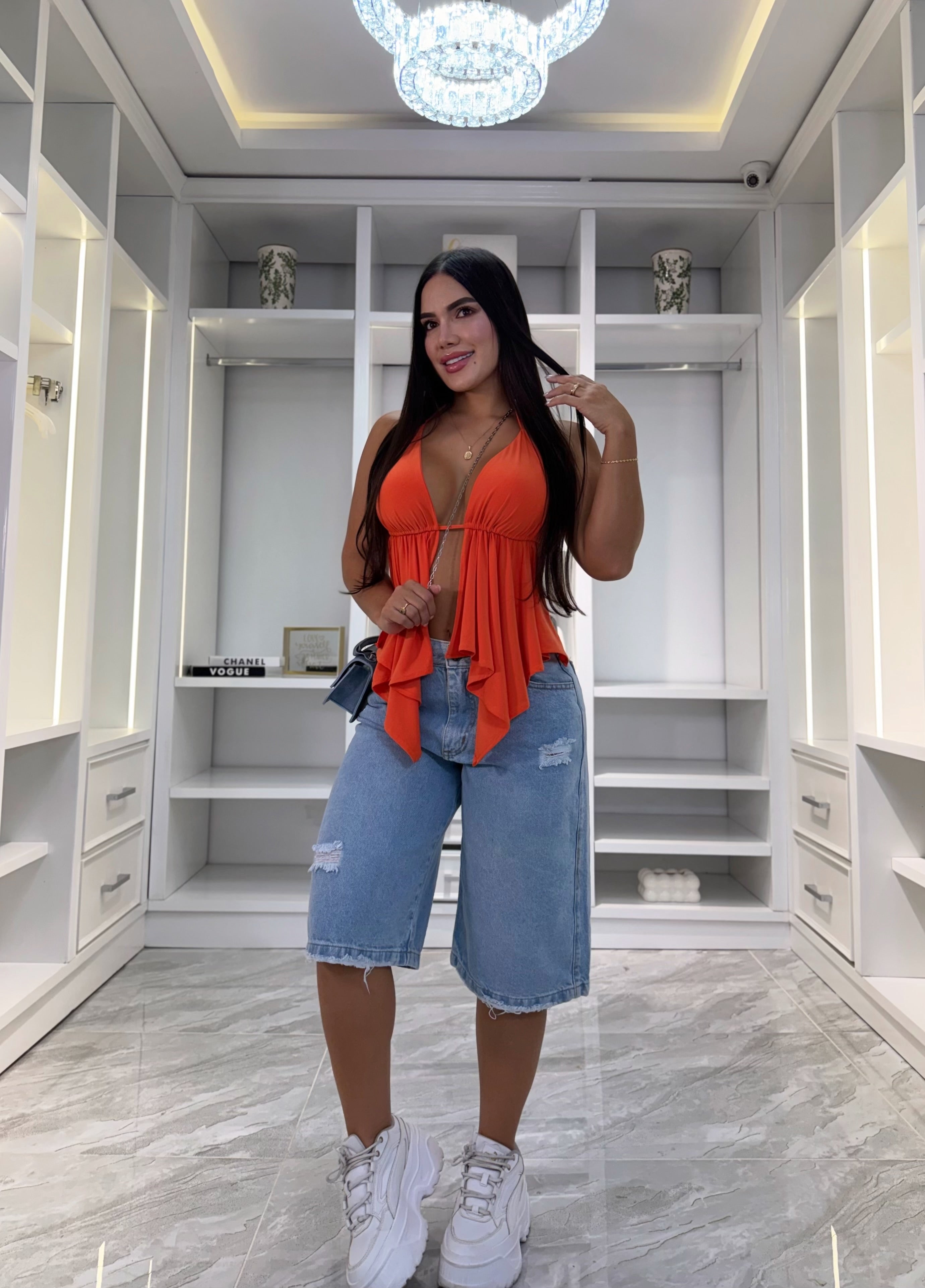 BLUSA MIAMI NARANJA