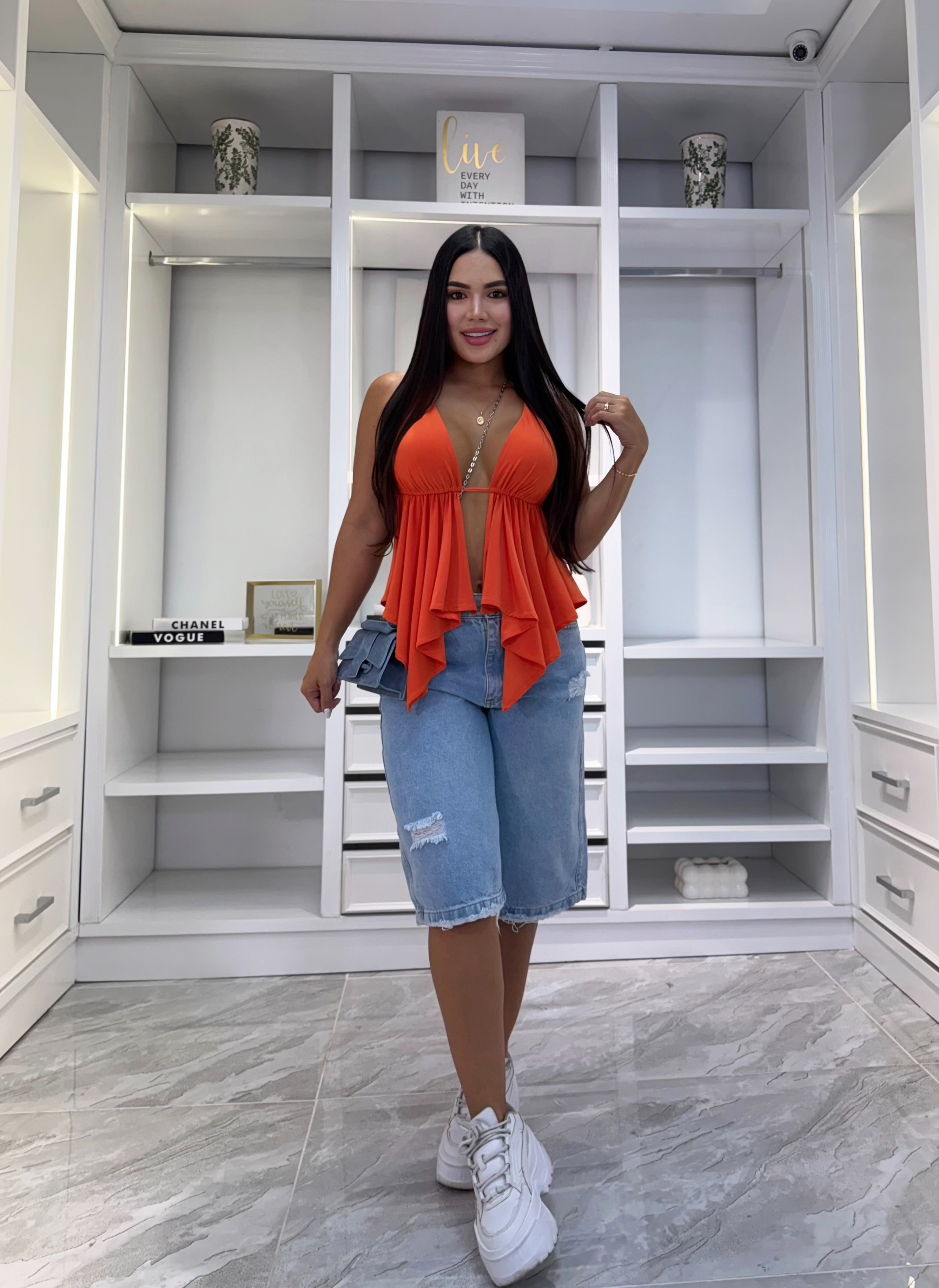 BLUSA MIAMI NARANJA