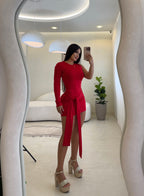 VESTIDO LAURA ROJO