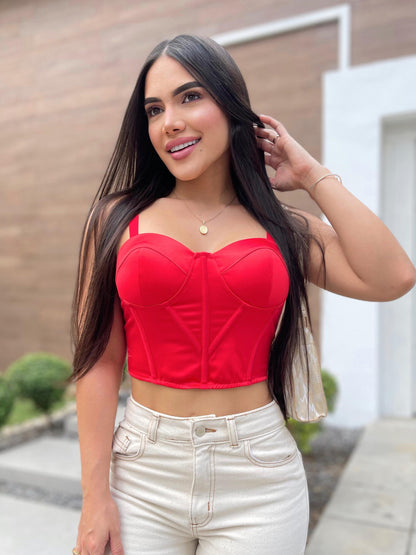 CORSET ROSY ROJO