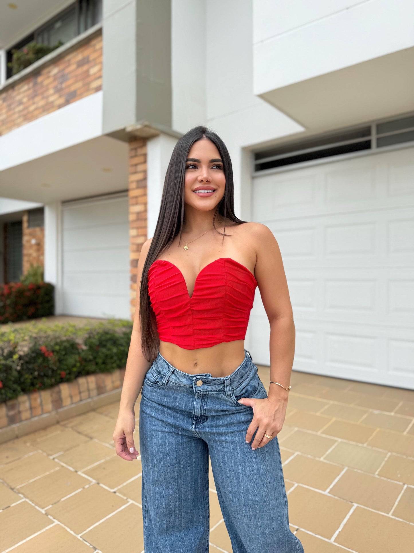ESTRAPLE FRIDA ROJO