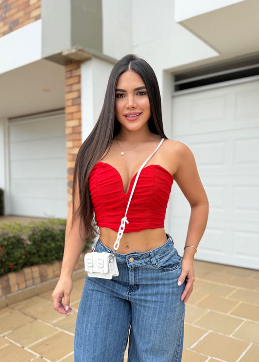 ESTRAPLE FRIDA ROJO