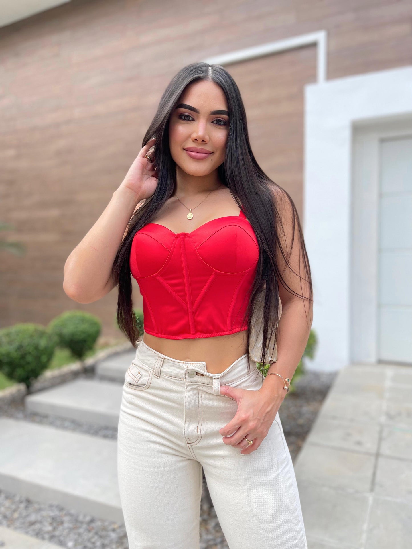 CORSET ROSY ROJO